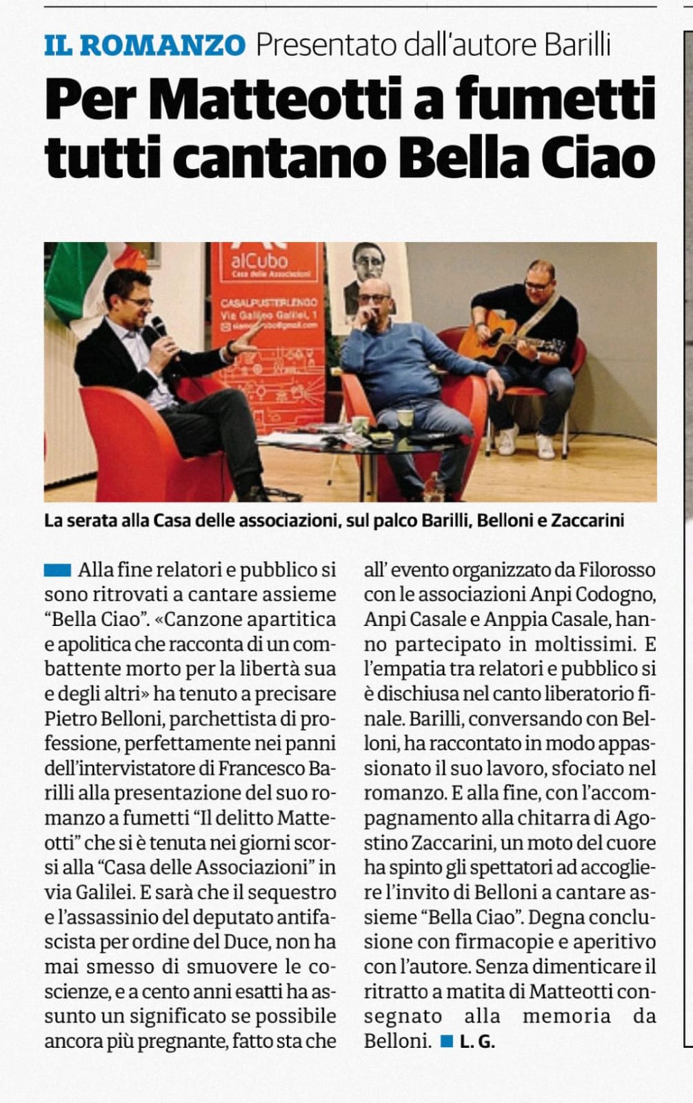 Un fumetto per la memoria.